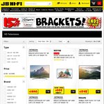 JB Hi-Fi - 20% off TV's Starting Thursday 27th in Store, Live Now on Website