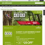 Kathmandu $25 off When You Spend $150 or More
