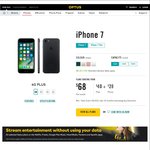 Optus iPhone 7 32GB with 20GB Data+ Unltd National/Int Calls (32 Countries) +10 Days Int Roaming for $90/Month (Students)
