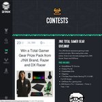 Win a Total Gamer Gear Prize Pack including the New Razer Blade Gaming PC Worth Over $4,200 from J!NX/Razer/DXRacer