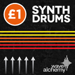 "Synth Drums" Audio WAV Sample Pack £1 (Usually £54.95, 98.18% off) from Wavealchemy.co.uk