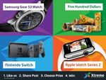 Win Your Choice of Prize incl $500 Cash, Nintendo Switch, Samsung Gear S3 Watch or Apple Watch Series 2 from Xtreme Pty Ltd