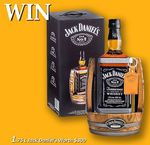 Win a 1.75 Litre Jack Daniel’s in American White Oak Crafted Cradle Worth $300 from Cellarbrations at Chas Cole