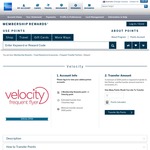 Velocity Frequent Flyer 15% Transfer Bonus - AMEX MR Gateway or 25% Transfer Bonus Amex MR Premium Ascent
