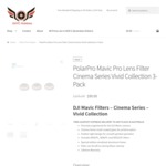 GENUINE Polar Pro Mavic Pro Lens Filters Vivid Collection 3 Packs - $99 + Free Delivery AUS (SAYCHobbies.com.au ON SALE)