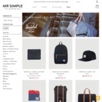 40% off All Herschel Supply Co. Backpacks, Bags & Wallets @ Mr Simple