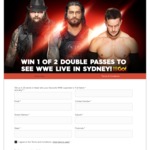 Win 1 of 2 Double Passes to WWE Live Sydney from GO!