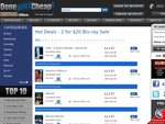 Blu-ray 2 for $20 at DoneDirtCheapDVD.com.au