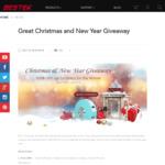 Win 1 of 2 Gift Cards ($1,000/$500) or 1 of 100 Quick Chargers from BESTEK