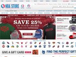 NBA STORE 25% off Code 1 Day Only