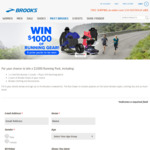 Win 1 of 5 Running Gear Packs Worth $1,000 from Brooks