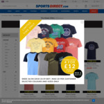 4 Selected T-Shirts for £12.99 ($23.69) Delivered @ SportsDirect