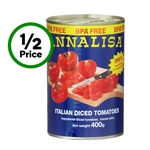 Annalisa Canned Peeled or Diced Tomatoes, Beans 400g $0.69 @ Woolworths