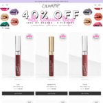 40% off Liquid Lipsticks @ ColourPop