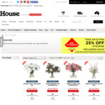 Extra 25% off Everything Including Sale Items @ House