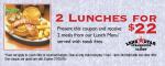 Lone Star - 2 Lunches for $22