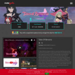 [PC] Steam - Tales of Berseria - US $11.49 (~ AU $16.19) or US $9.76 (~AU $13.75) if Paid with Cryptocurrency @ Indiegala