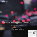 [VIC/QLD] $10 off Your Next Ride with Muve Rideshare (New or Existing Users)