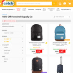Extra 40% off Herschel Supply Co Bags (Prices Already Reduced) @ Catch