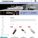 Extra 5% off Already Discounted OrbitKey Key Holders (e.g. Leather Key Organiser $38.39) @ Hunting for George