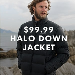 macpac halo hooded down jacket