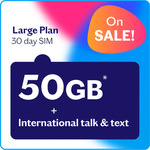 Lebara Large Plan – $39.90 Starter Pack 30 Day Prepaid SIM for $12.00