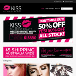 [VIC] Half Price Makeup @ Kiss All About Beauty Online, Westfield Southland and Westfield Plenty Valley