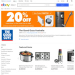 20% off @ The Good Guys eBay (Excludes TVs)