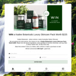Win a Luxury Skincare Pack Worth $225 from Kadee Botanicals