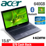 Acer Aspire 5750-2414 Notebook 2nd Gen i5 $639.95 + $10.95 Delivery - $79.00 Cashback = $571.90