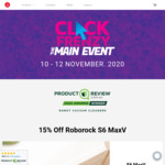 20% off Roborock S5 Max, S6 Pure and H6, 15% off Roborock S6 Maxv + Free Delivery @ Roborock