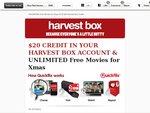 3 Weeks of Unlimited DVD, Blu-Ray & Streaming from Quickflix + $20 for Harvest Box