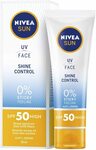 NIVEA SUN UV Face Shine Control SPF50, 50ml $6.50 + Delivery ($0 with Prime/ $39 Spend) @ Amazon AU