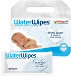 WaterWipes Fragrance Free Sensitive & Newborn Skin Baby Wipes 240 Pack (4x 60) $17.43 or $15 (Prime) Delivered (S&S) @ Amazon