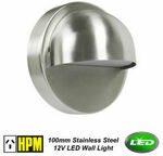 HPM ROSI LED Stainless Steel 304 Round Outdoor Step Wall Light 12V IP54 $15 + Free Delivery @ Eeet5p via eBay