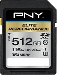 PNY Elite Performance SDXC Card 512GB $84.34 Delivered @ Amazon AU
