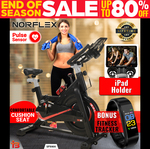 Norflex Spin Bike w/ Bonus Fitness Tracker $263.12 (Was $299) + Delivery (Free for Metro SYD/BRIS/MEL) @ BargainsOnline