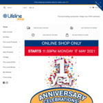 Go into a draw to win a $500 Lifeline Online Voucher if You Spend More than $100 during Our 1 Year Anniversary Sale