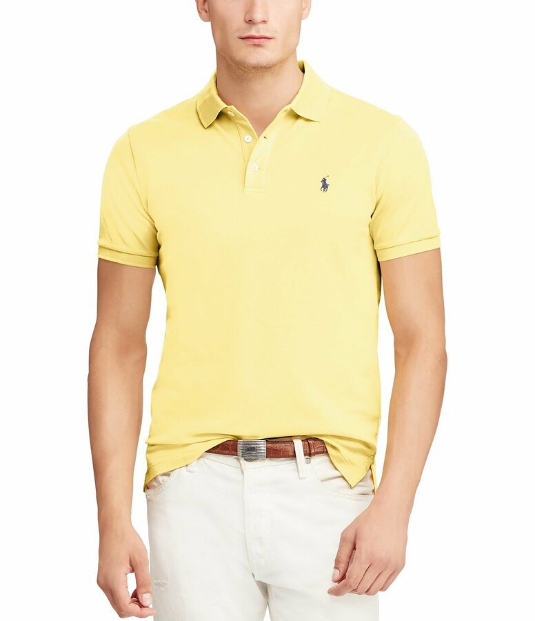 polo ralph lauren basic mesh knit polo