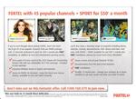 Foxtel + Sport $50 a Month 12 Month Contract Free Install Min Cost $600