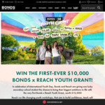 Win a Bonds X Reach Youth Grant, Worth $10,000 from Bonds [Secondary School Students Only]