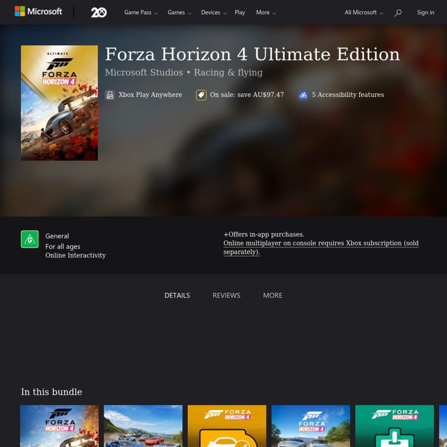 Forza Horizon 4 Ultimate Edition – Xbox One - Game Games - Loja de Games  Online