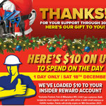 Free $10 Credit with No Minimum Spend (Insider Rewards Membership Required) @ Total Tools