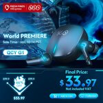 QCY G1 45ms Low Latency Gaming Earbuds US$37.37 (~A$51.76) Delivered @ QCY Official Store AliExpress