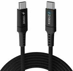 Zyron 100W 5A PD USB2.0 Braided USB-C to USB-C Cable, 2m for $8.99 Delivered (2x $17.08) @ Zyron Tech eBay