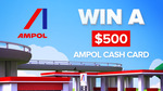 Win 1 of 10 $500 AmpolCash Cards Weekly for 45 Weeks from Seven Network