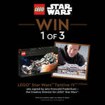 Win 1 of 3 LEGO Star Wars Tantive IV Sets Signed by Jens Kronvold Frederiksen Worth $329.99 from AG LEGO Certified Stores