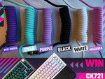 Win a Cooler Master CK721 Hybrid Wireless 65% Mechanical Keyboard and Coiled Cable Combo from Cooler Master