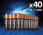 40x (Duracell AA or AAA Alkaline Batteries) for $16.70 with a Flat Rate Shipping of $6.95