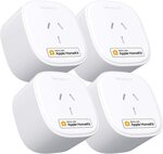 Meross Smart Plug Wi-Fi Outlet (Works with Apple Homekit, Siri, Alexa, Google Home) $59.99 4pk Delivered @ Meross Direct Amazon